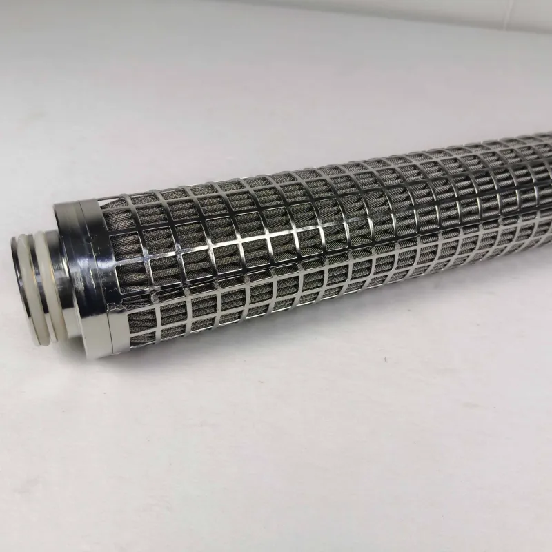 Stainless steel wire mesh filter elements and fabricated components