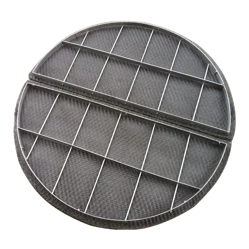 Knitted wire mesh demister pads