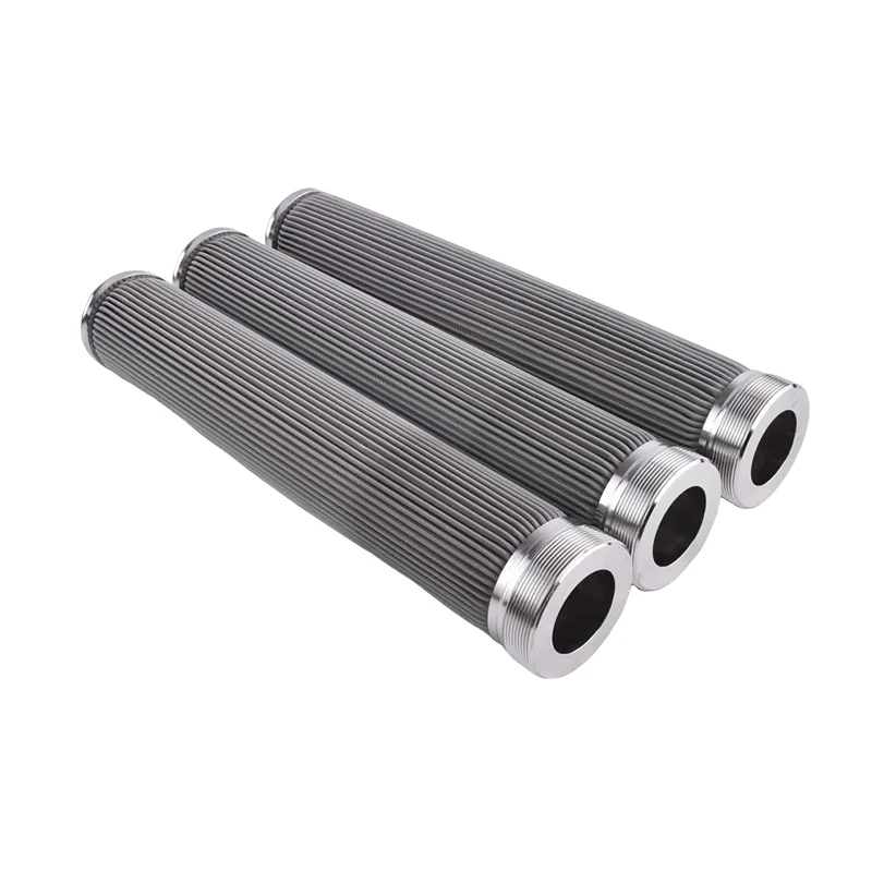 Metal fiber felt filter cartridges