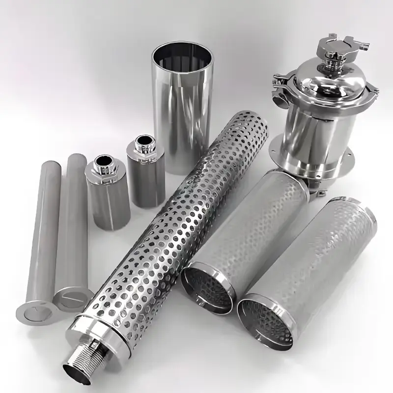 Sintered metal filters and media